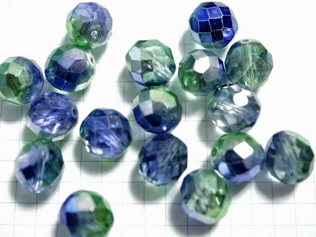 BG133JJ　チェコ　１２ｍｍ　サファイア＆ペリドット＆シルバー