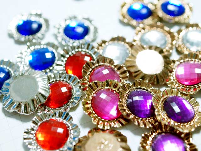 CS419SD　２０ｍｍ　プラスチックカボション　宝石花