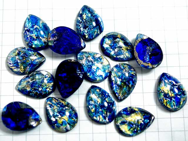 CS444MR　１５×１１　ドロップカボ　ブルーオパール