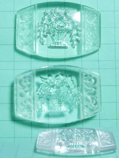 CS606JJ ２５×１７　グラスインタリオ　花籠