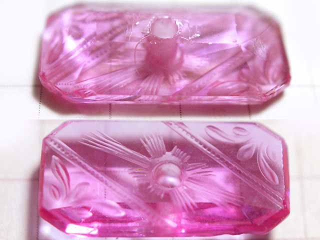 CS632JJ　１８×９　オクタゴン　彫刻ピンク