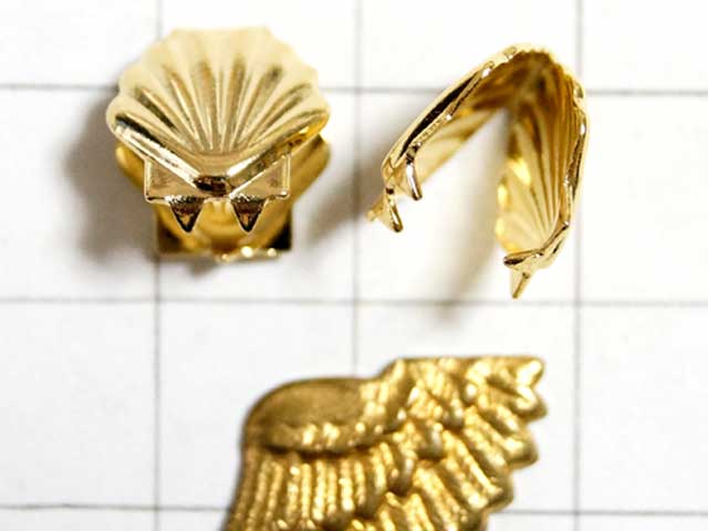 MF511KS　紐止め　シェル型　金