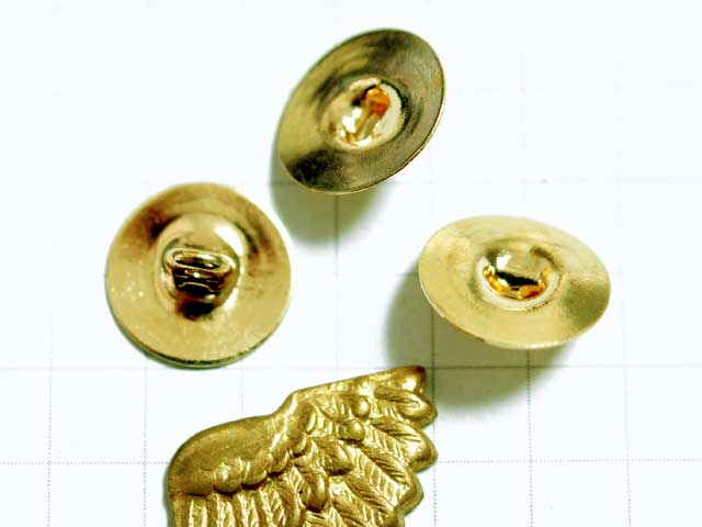 MF749FM　１０ｍｍ　ボタン用金具　金　５個入