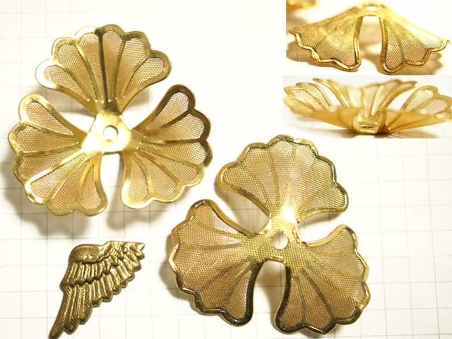 MF900FM　メッシュ銀杏葉　金