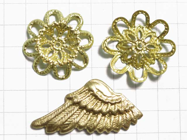 MF915FM　ビーズキャップ　１６ｍｍ　菊座　金