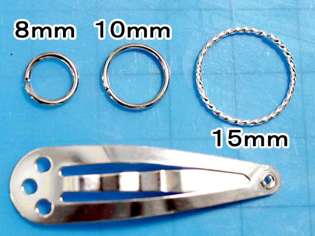 MS235FM　Ｃカン　１０ｍｍ　１８ＧＡ　銀　１０個セット