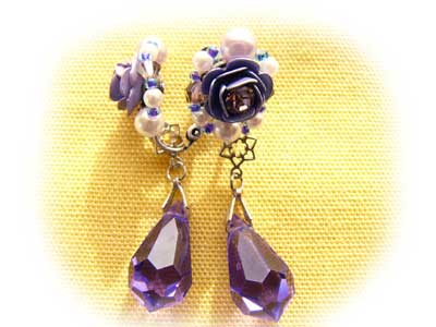 PO01NUS　スクエア型スワロフスキーのパリュール