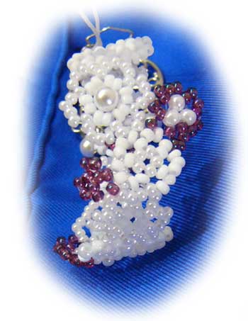 PO06SUS　携帯ストラップ　スノーフラワー