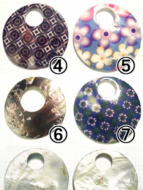 PS53BFM　シェルペンダント　７５ｍｍ　各種柄