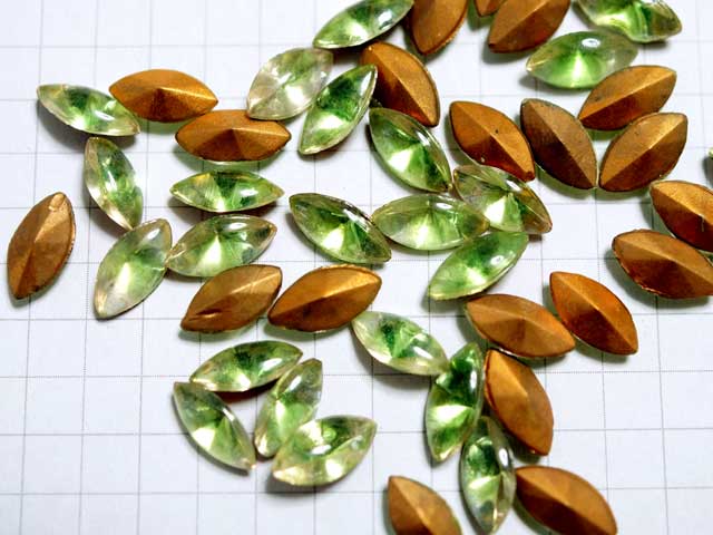 RN162JJ　１０×５　ナベット　ペリドット＆ジョンキル