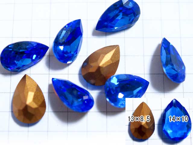 RT139MR　１３×８．５　ドロップ　クリスタル　サファイア