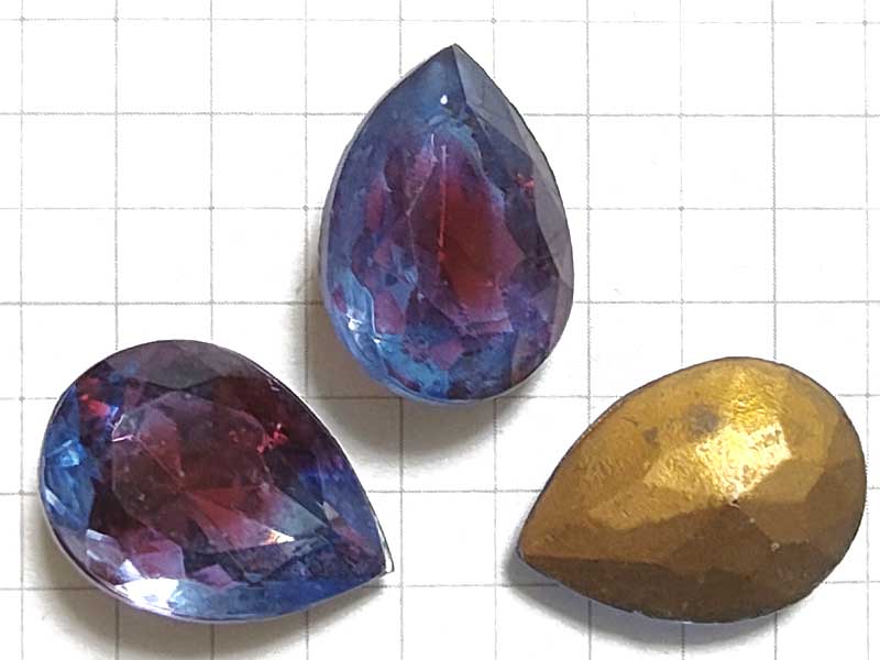 RT224MR １８×１３　ドロップ　サファイア＆ルビー