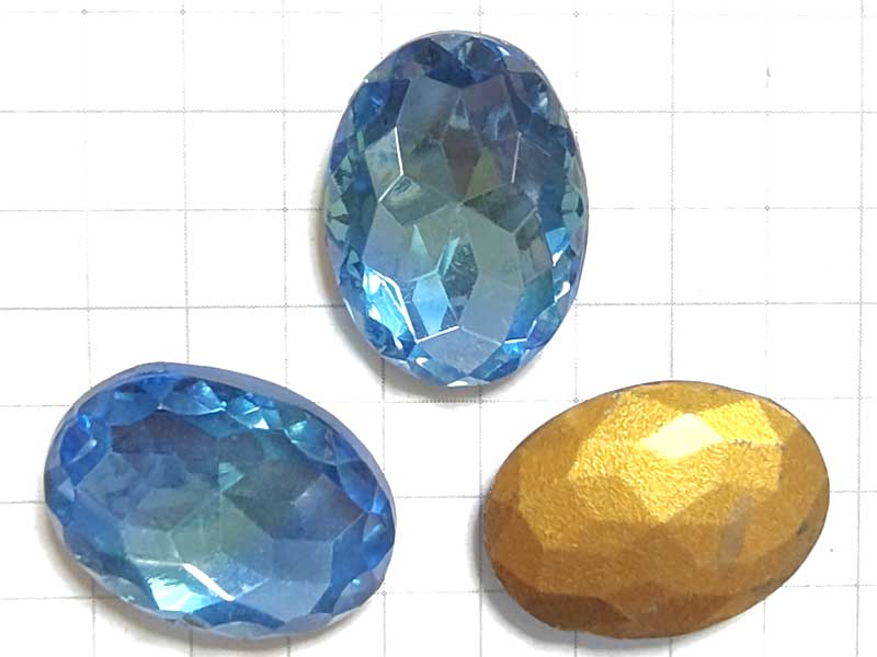 SOV61MR １８×１３　彫りオーバル　Ｌｔサファイア＆ペリドット