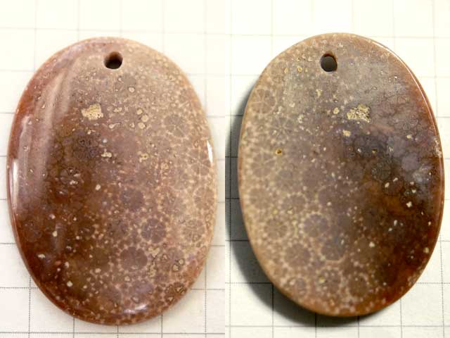 ST189TA　３３×２４　オーバル　菊目石　１穴