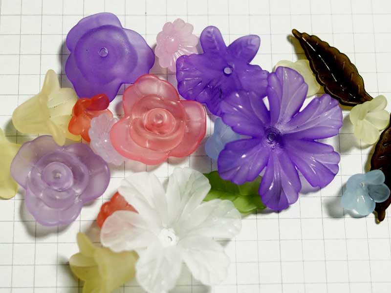 AS74PUS　アソートパック　プラスチック花　いろいろ