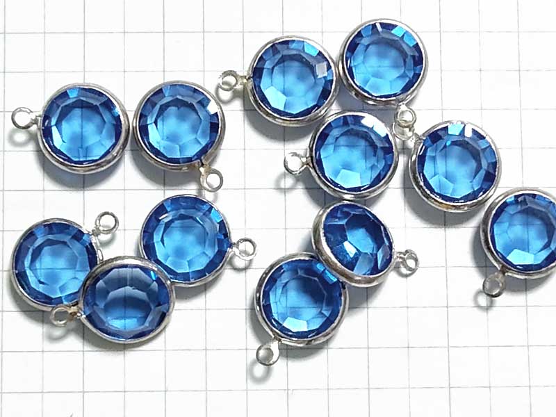 AS85MUS　ドロップ　シャネルタイプ　Ｌｔサファイア　銀　