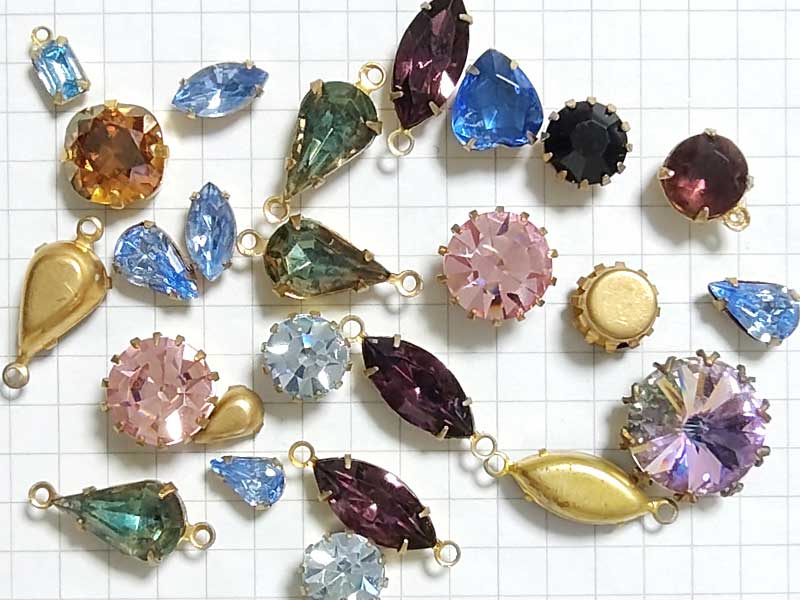 AS89MUS　アソートパック　枠付ストーン　５個セット