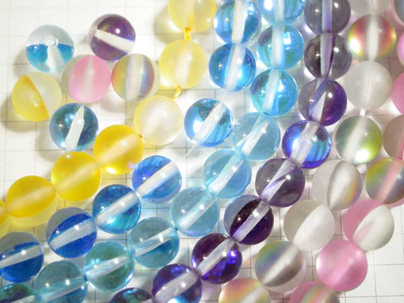 BG16SFMP　グラスビーズ　８ｍｍ　アイリス　全色セット