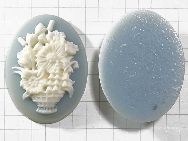CO494JA　４０×３０　アクリルカメオ　花瓶　薄水