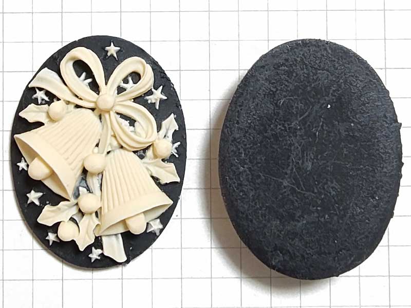 CS660JF　４０×３０　アクリルカメオ　クリスマスベル　黒