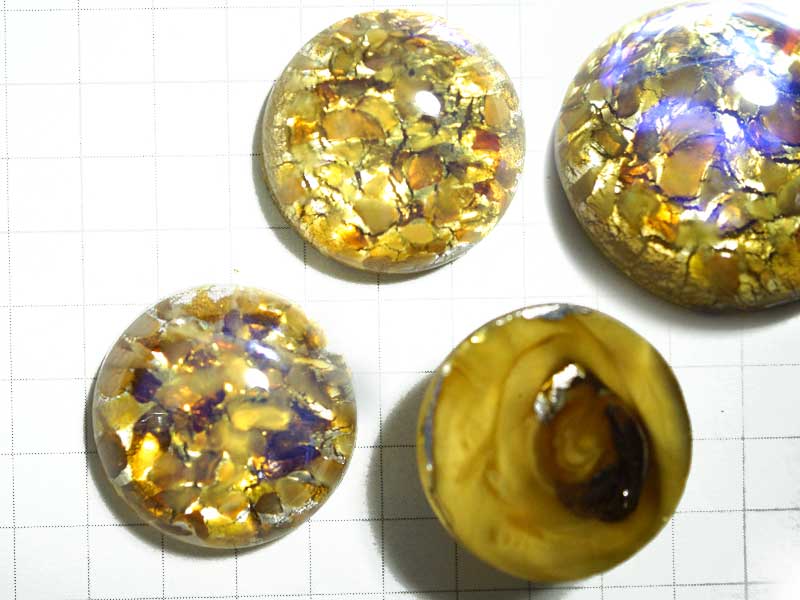 CS721JJ　１８ｍｍ　グラスカボ　トパーズオパール