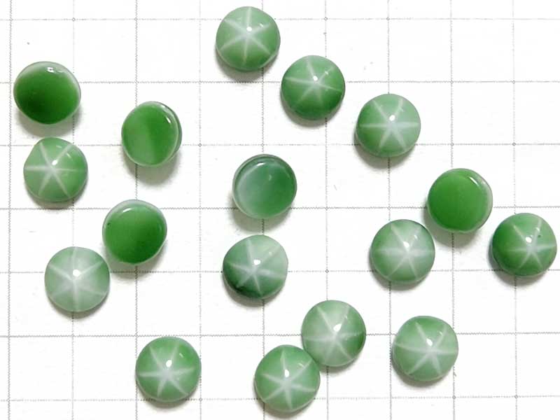 CS759JJ　５ｍｍ　グラスカボ　スター　緑