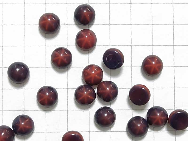 CS760JJ　５ｍｍ　グラスカボ　スター　葡萄茶