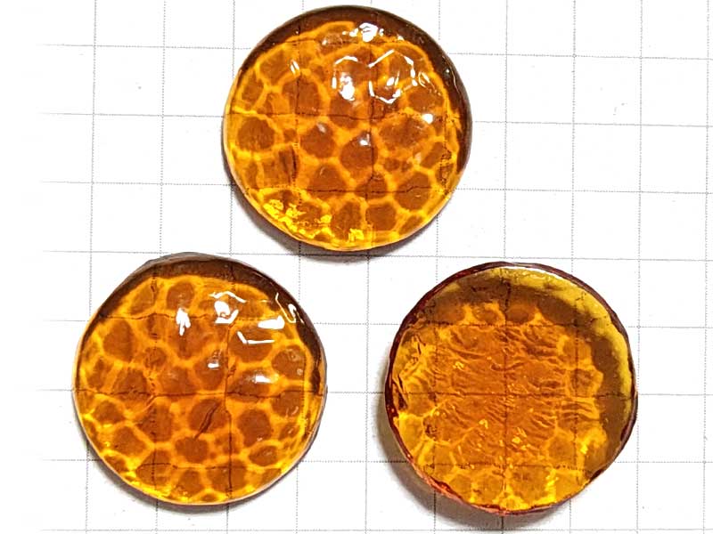 CS762JJ　１８ｍｍ　グラスカボ　打出し模様　トパーズ