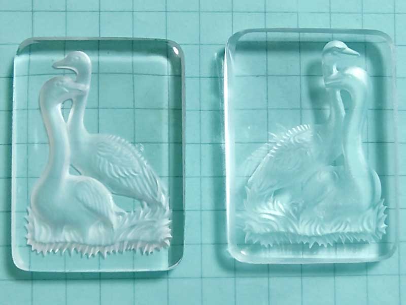 CS768JJ　３４×２５　グラスインタリオ　スワン