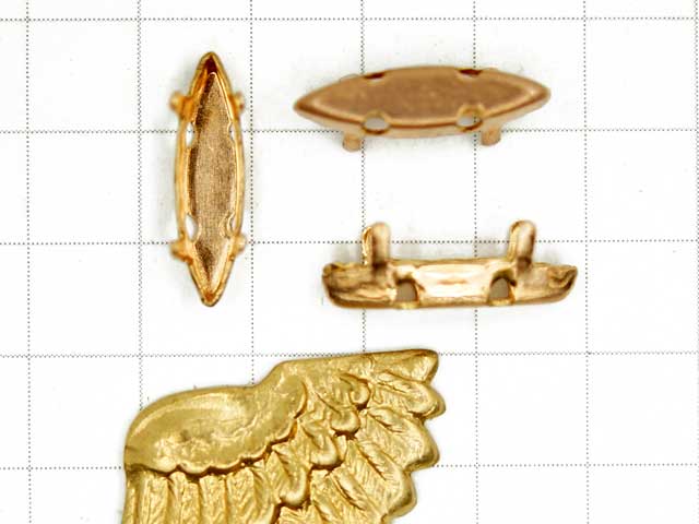 MF989JJ　１１×３　ナベットセッティング　４穴　真鍮