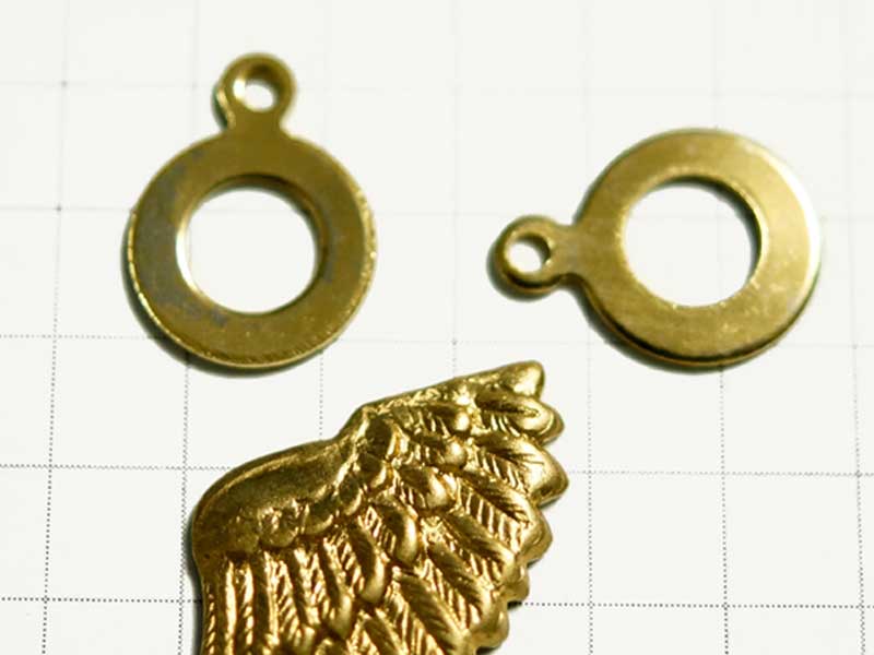 MH021JF　貼付用バチカン　９ｍｍパッド　１カンドーナツ　金