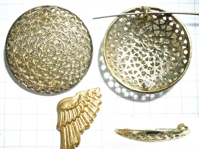 MH120JJ 透かしラウンド　ヴィンテージ　金