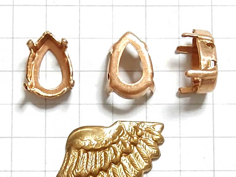 MH180JJ　１０×７　ドロップセッティング　４穴　真鍮