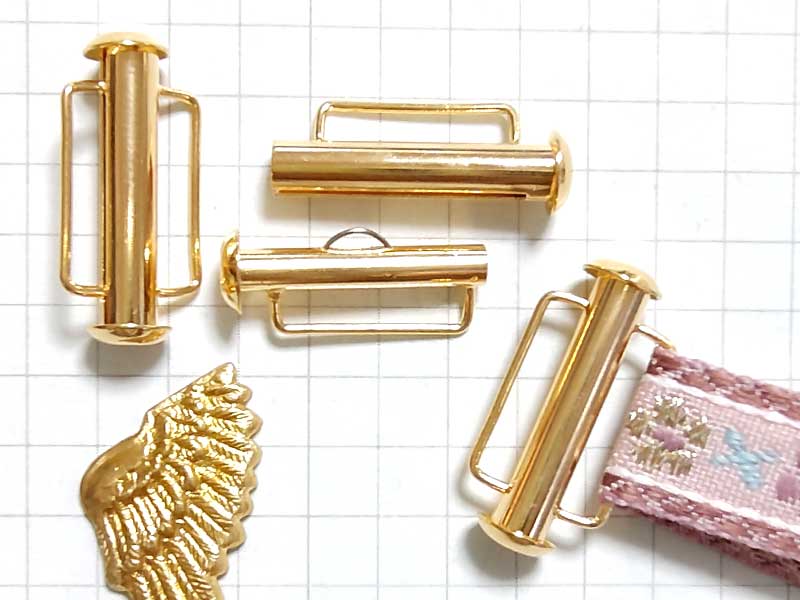 MH201FM　スライド式クラスプ　１３ｍｍ幅　金