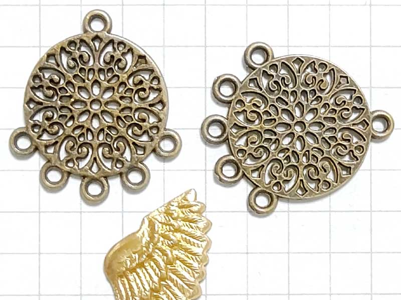 MH202FM　シャンデリア　曼荼羅　６カン　真鍮古美