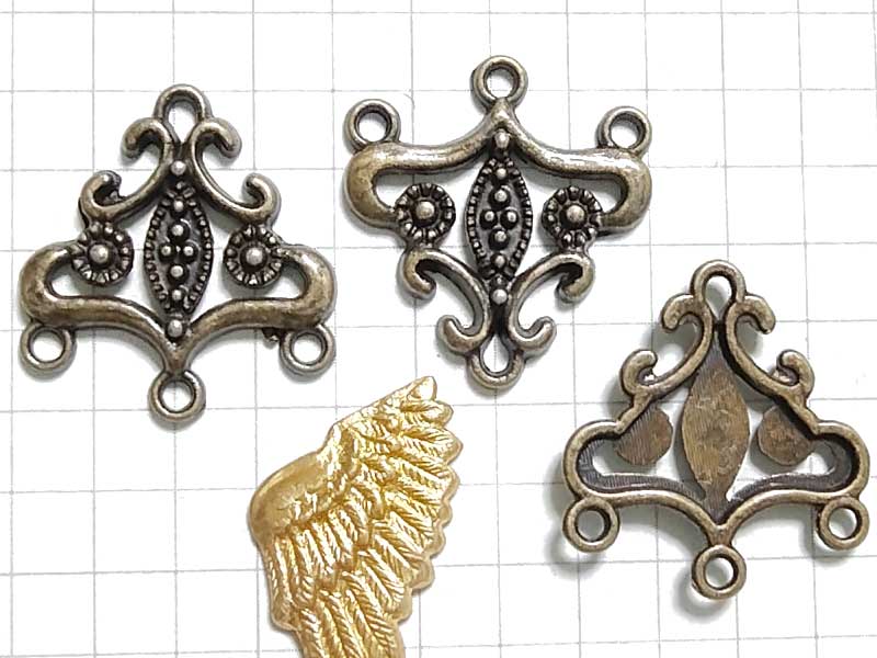 MH203FM　ドロップ　三角　４カン　真鍮古美