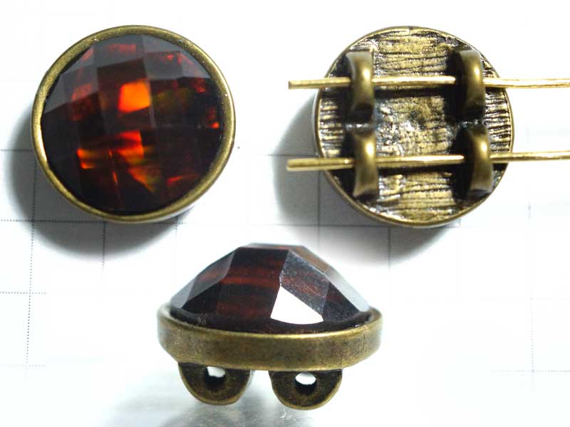 MS431MB　メタルビーズ　ラウンドバーガンディ