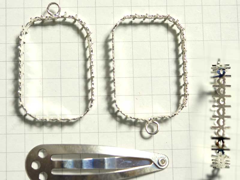 MS477FM ２７×１９ｍｍ　オクタゴン　両面爪枠　銀