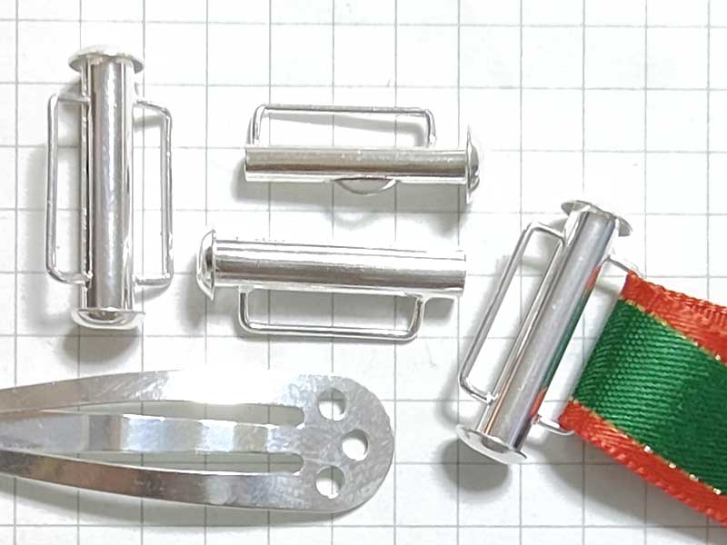 MS522FM　スライド式クラスプ　１３ｍｍ幅　銀