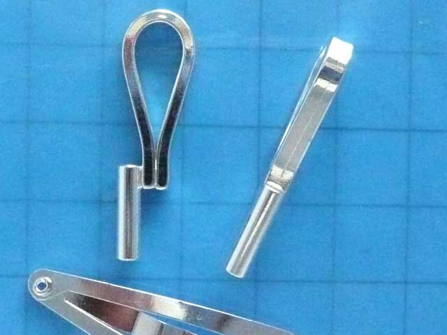 ブローチコンバーター　縦　銀