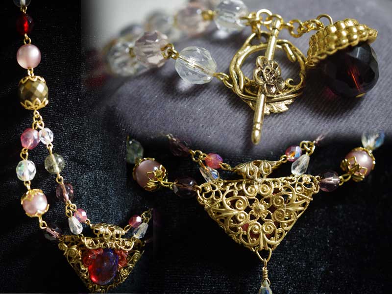 MU34NUS　メキシカンオパールのネックレス