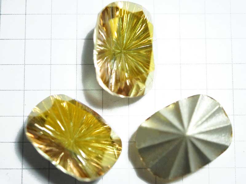 RO138PW　１８×１３　オクタゴン　彫シャンパンゴールド