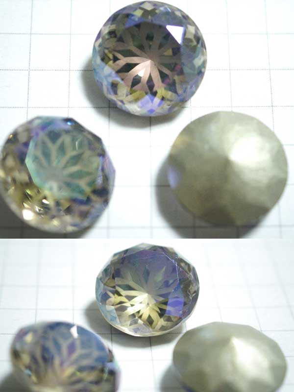 RR372PW　６０ＳＳ（１４ｍｍ）　ラウンド　透彫　ブラックダイヤＡＢ