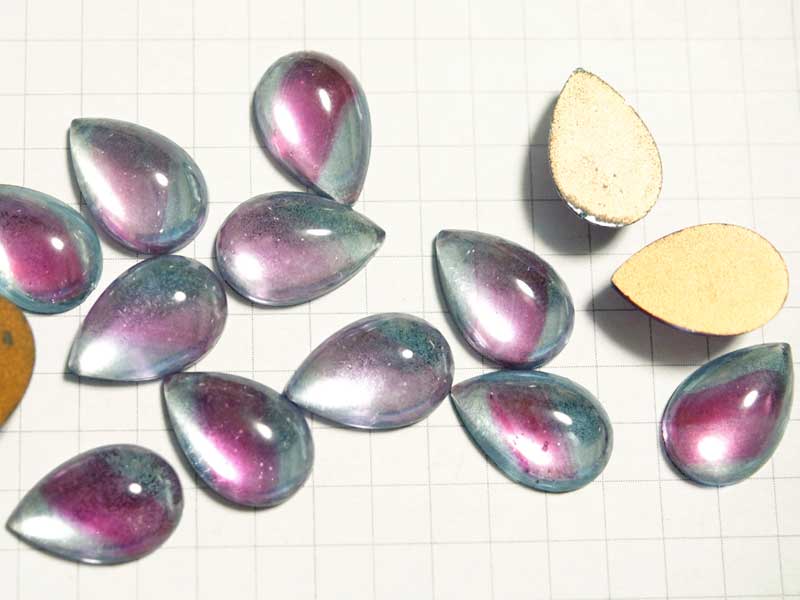 RT189MR １５×１０　ドロップ　ルビー＆Ｌｔサファイア