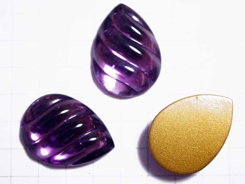 RT204JJ　１８×１３　ドロップ　クリスタル　アメシスト