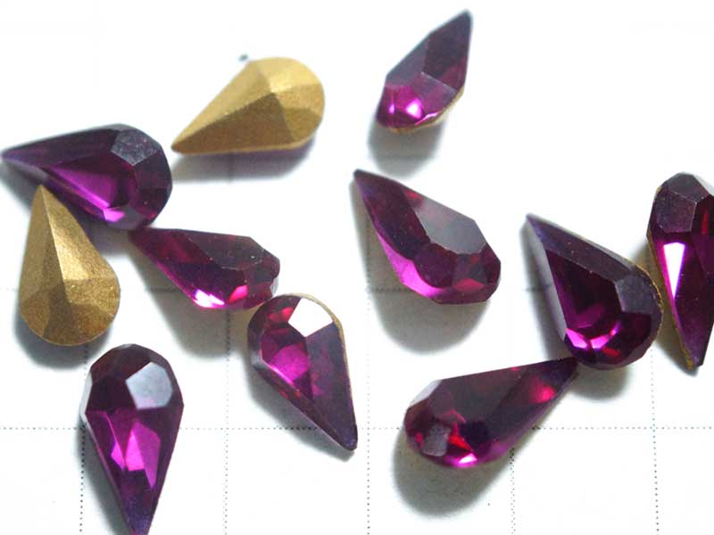 RT211JJ ７×４　クリスタル　ドロップ　フクシャ