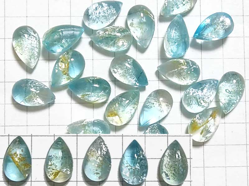 RT221MR　１０×６　ドロップ　アクア箔彩　