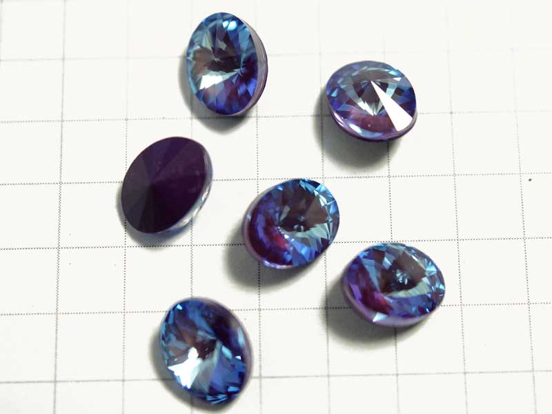 SOV35FM ８×６　オーバル　クリスタル　バーガンディディライト