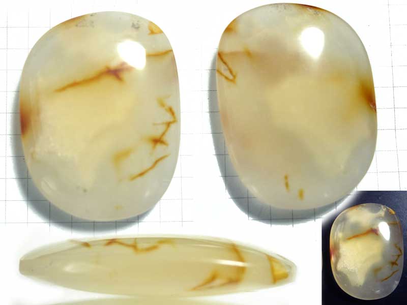 ST195TA　４７×３６　アゲートカボション