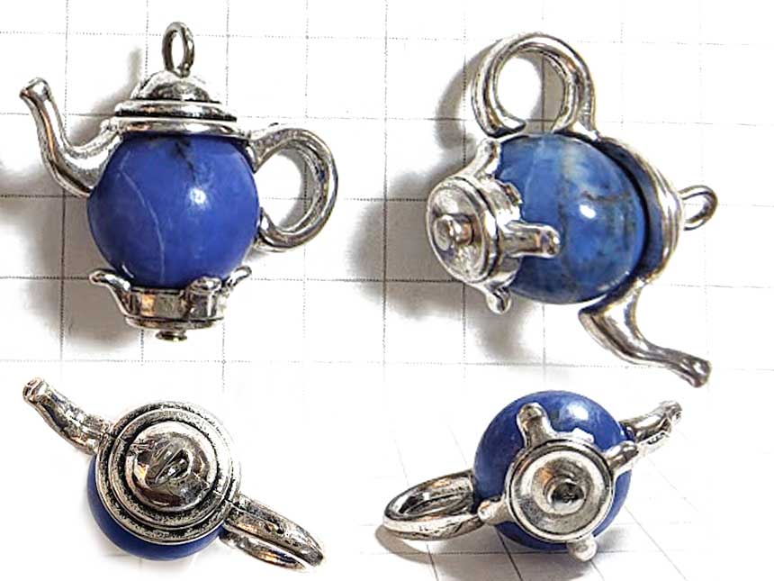 ST206HA　ラピスラズリ（ソーダライト寄り）　ティーポット